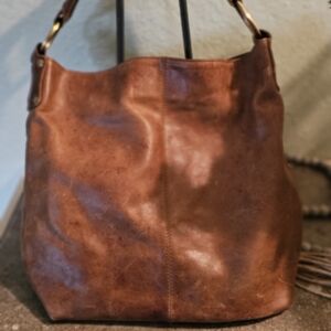 The Leather Store Tan Leather Tote Bag